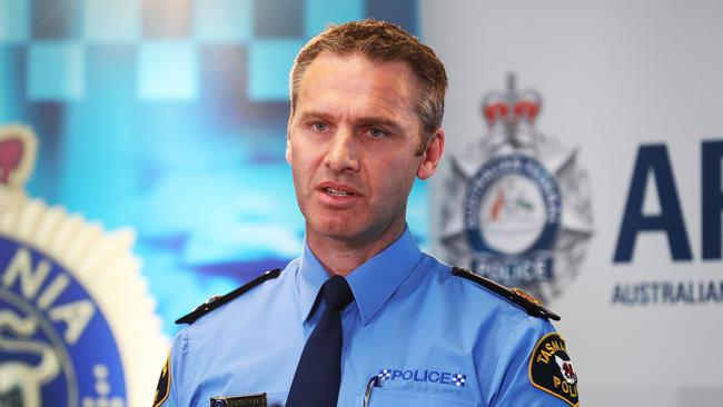 Jonathan Higgins Assistant Commissioner Tasmania Police. Picture: NIKKI DAVIS-JONES