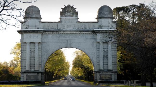 The Avenue of Honour in Ballarat.