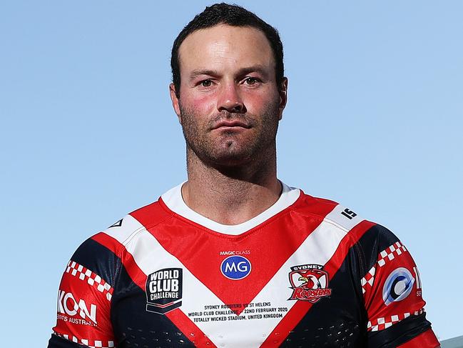 Sydney Roosters World Club Challenge jersey launch with Roosters Boyd Cordner at the SCG. Picture: Brett Costello