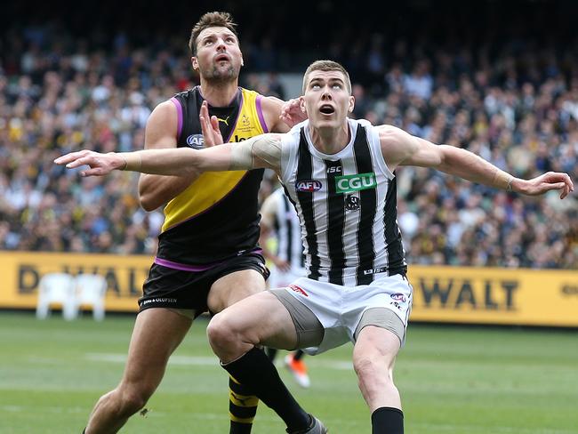 Cox has been a revelation for the Pies this year and teams have started to plan for him. Picture: Michael Klein