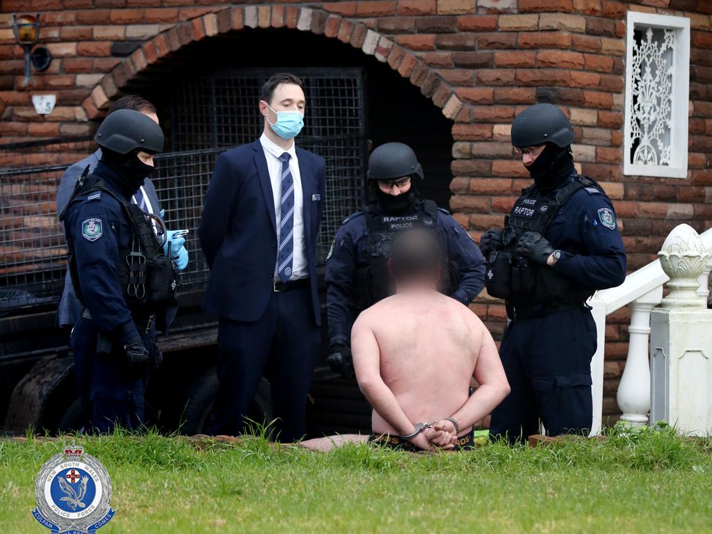 Ezzeddine Omar was arrested at a home in Liverpool. Picture: NSW Police