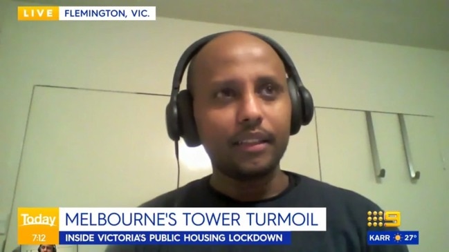 Melbourne tower resident criticises government's handling of lockdown (The Today Show)