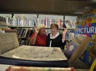 Janine Wilson from Lismore Community Action Network , left, and Trish Gibson from Friends of the Richmond Tweed Regional Library. . Picture: Cathy Adams