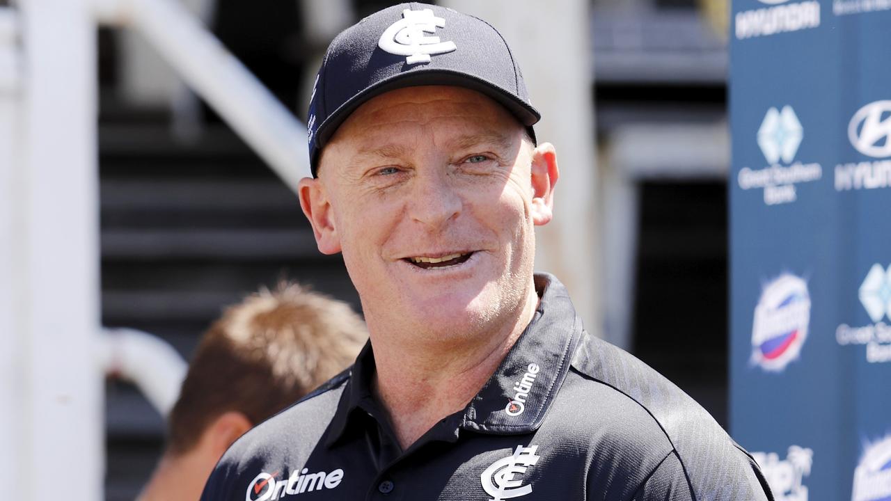 Michael Voss is thrilled to be back coaching with the Blues. Picture: Getty Images