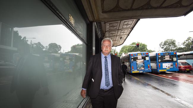 Ex-prison guard Wayne Astill pictured outside Downing Centre DIstrict Court before he was convicted and refused bail. Picture: Monique Harmer