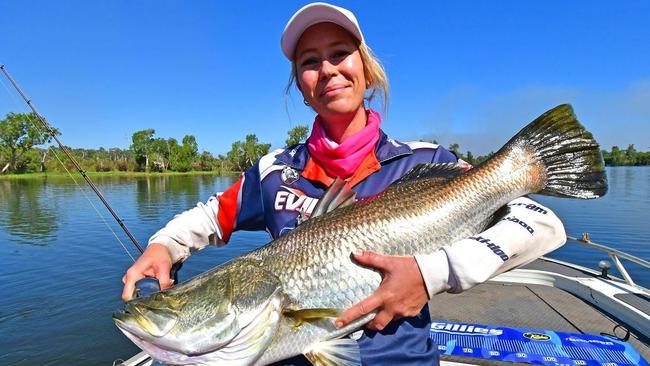 Million Dollar Fish Sian Cassidy with her thumper Kakadu billabong barra