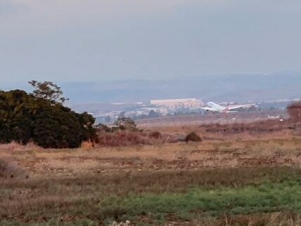 A Qantas flight takes off from Tel Aviv. Picture: Supplied