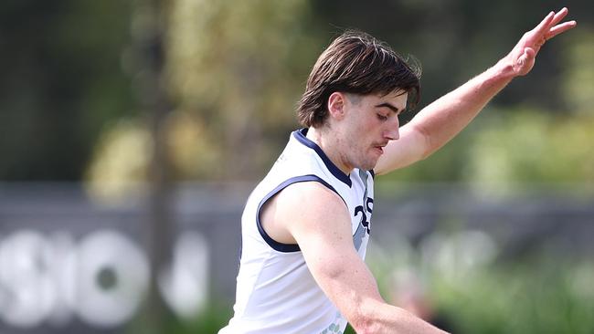 Jonty Faull, playing for Victoria Country earlier this year, kicked five goals in the preliminary final. Photo by Chris Hyde/AFL Photos/via Getty Images