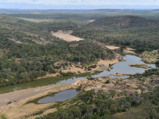 The Burdekin River where it flows into the proposed Hells Gate Dam site. Katter's Australian Party have promised to see major water infrastructure projects delivered if they secure the balance of power at OctoberÃs state election. Traeger MP Robbie Katter and Member for Kennedy Bob Katter toured the stage one sites of the Bradfield Scheme on Monday. PICTURE: MATT TAYLOR.