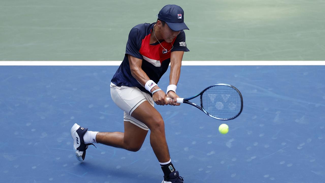 Rinky Hijikata has enjoyed his best week at a grand slam. Picture: Sarah Stier/Getty Images