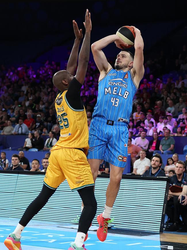 Goulding kept his three-point streak alive — and his team got a little grand final revenge. Picture: Getty Images