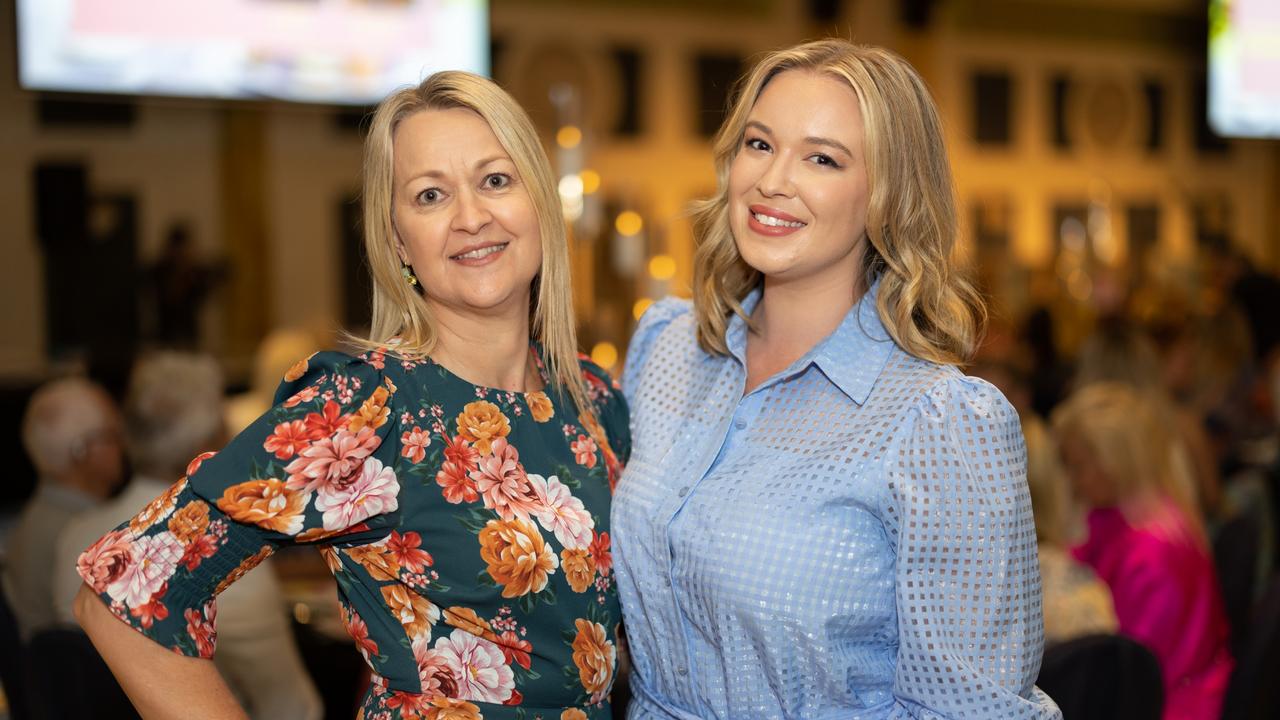 Jo Hadley and Keira Hadley at the Trinity Lutheran College Mother's Day high tea fundraiser at the Palazzo Versace on Saturday, May 13. For The Pulse. Picture: Celeste Humphrey