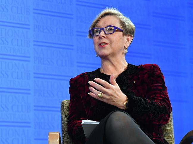 Jane Halton speaks at the Press Club.