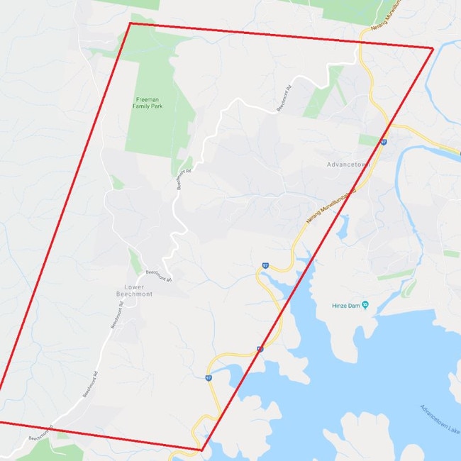 PSPA declared, Lower Beechmont. An evacuation centre has been set up at Nerang Bicentennial Community Centre at 833 Southport Nerang Road.