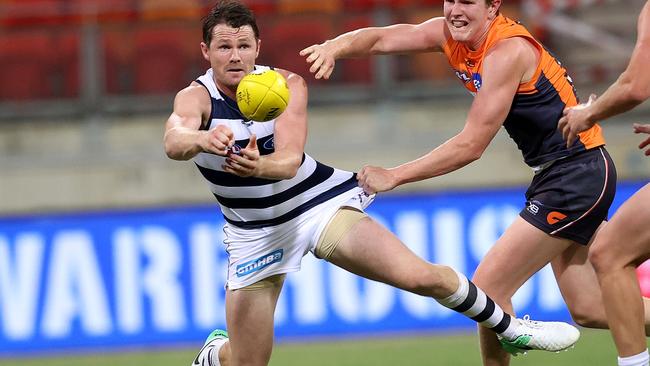 Patrick Dangerfield would not be comfortable being away from his family for such a long period during a crisis. Picture: Phil Hillyard