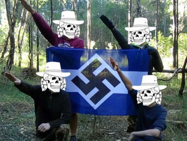 Neo nazi group the Antipodean Resistance has hosted a secret resistance camp on the Coast. Picture: Twitter/Antipodean Resistance