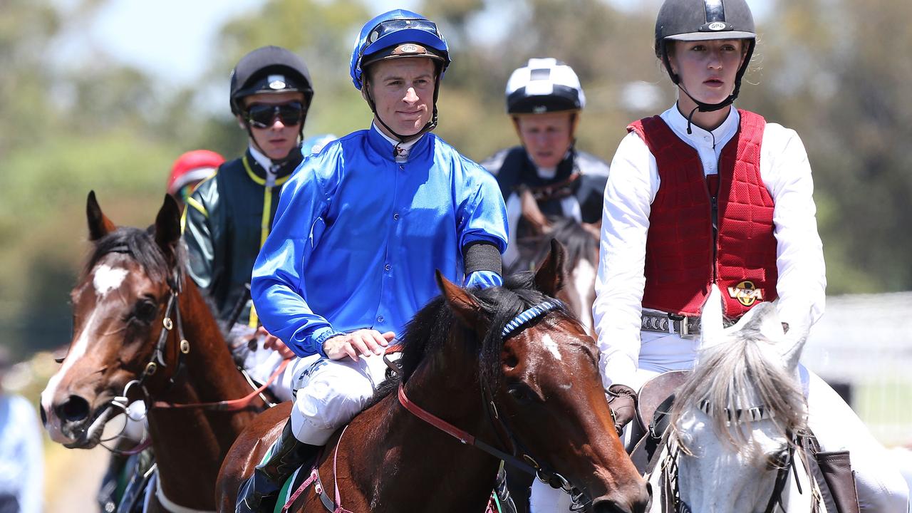 SYDNEY, AUSTRALIA - NOVEMBER 29: Blake Shinn rides Sampeah during Sydney Racing at Rosehill Gardens on November 29, 2014 in Sydney, Australia. (Photo by Anthony Johnson/Getty Images)