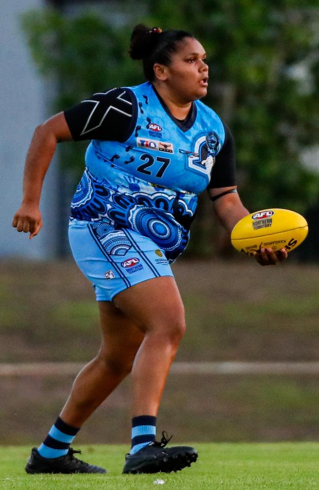 Molly Althouse won back-to-back league best and fairests. Picture: Celina Whan / AFLNT Media