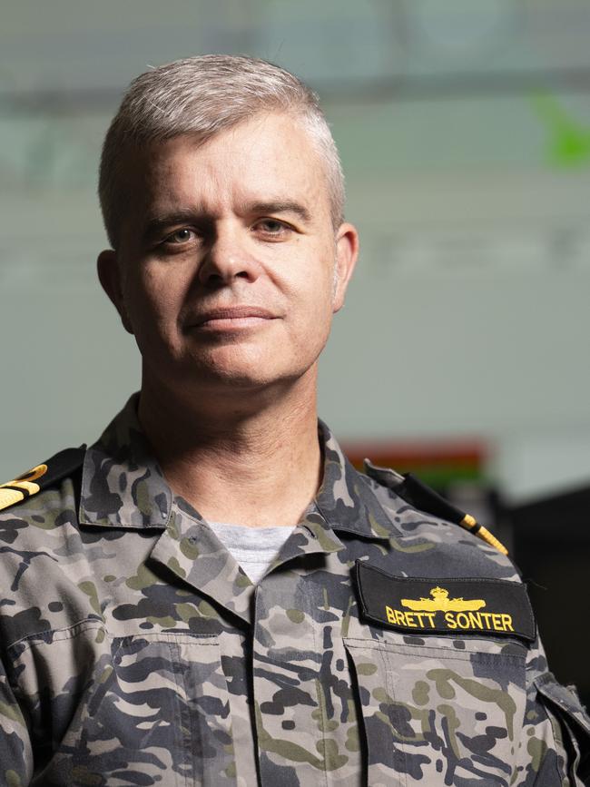 Operation Sovereign Borders commander Rear Admiral Brett Sonter. Picture: NewsWire / Martin Ollman