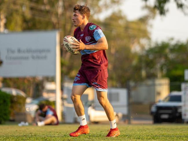 Rugby league sensation Connor Rothery at Capras pre-season training.