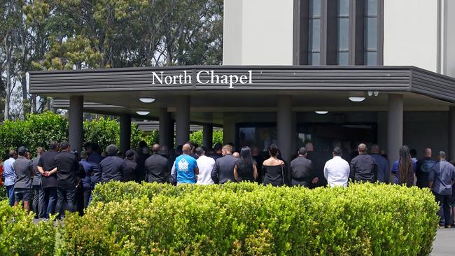 The North Chapel of Pinegrove Memorial Park in Minchinbury, pictured at a 2019 funeral.