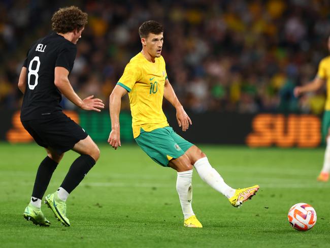 Ajdin Hrustic is set to be a key inclusion for the Socceroos against Tunisia. Picture: Chris Hyde/Getty Images