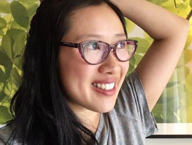 Carla Gee's easy eye make up trick? Pop a pair of glasses on. Done. Picture: Instagram