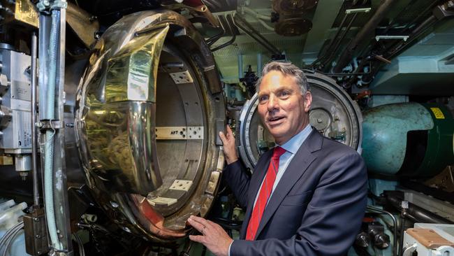 Richard Marles MP on board the United States Navy Submarine USS Asheville.