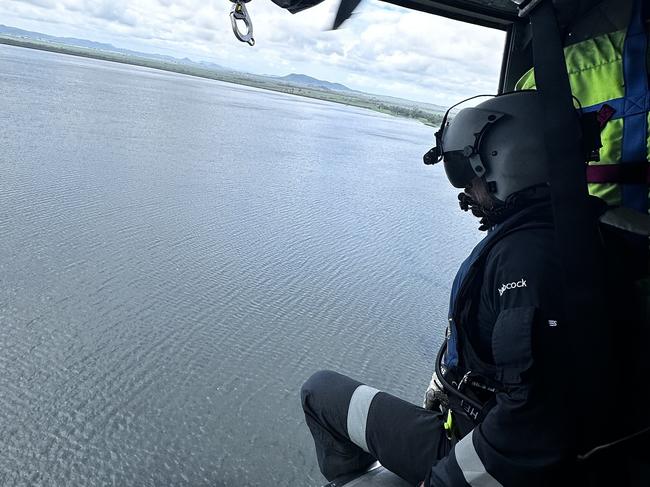 RACQ CQ Rescue crew have joined in the search for a father lost in the water at Kinchant Dam near Mackay. Picture: RACQ CQ Rescue