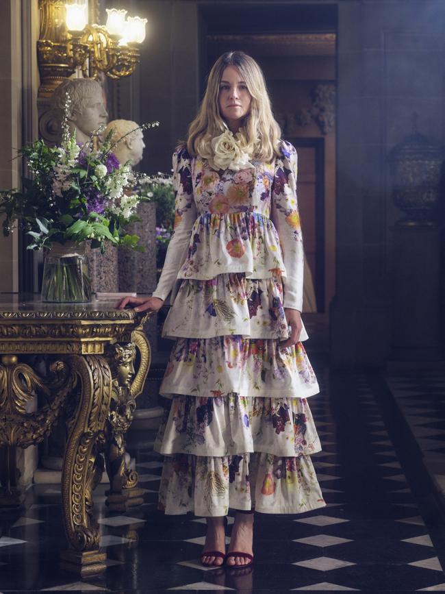 Stylist Michelle Jank at Chatsworth House, UK. Photo: WISH/Chris Floyd