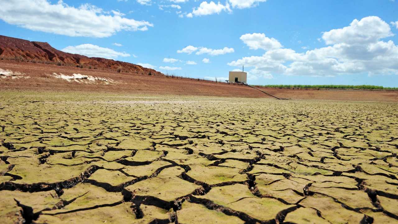 An empty dam in Queensland. Picture: Max Fleet