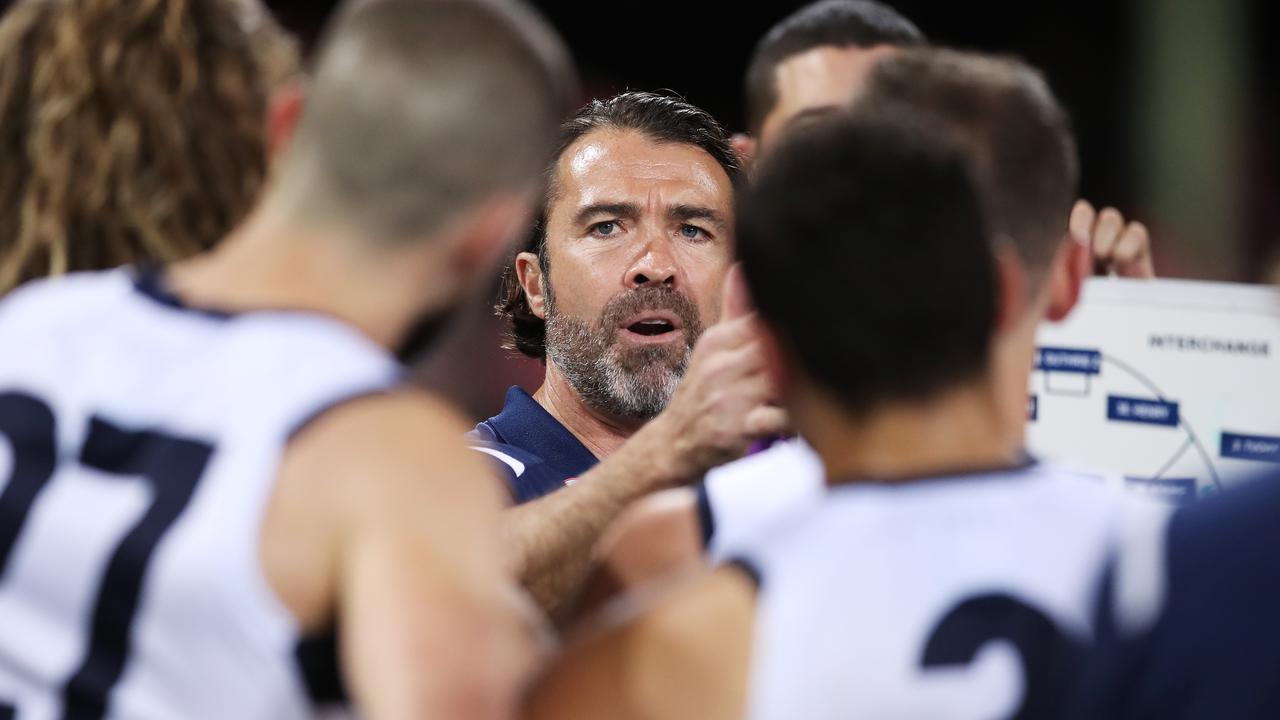 Chris Scott says Geelong must move on quickly after Saturday night’s disappointing loss to Sydney. Picture: Matt King/AFL Photos/via Getty Images