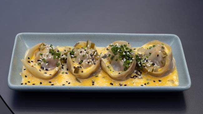 Cheeseburger dumplings. Picture: David Kelly