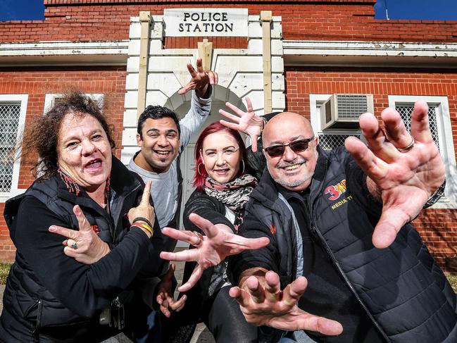 The 3KND crew outside the former Preston police station. Picture: Tim Carrafa