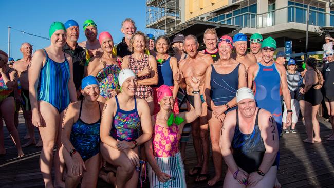 2024 Masters Swimming Australia National Championships open swim event in Darwin. Picture: Pema Tamang Pakhrin