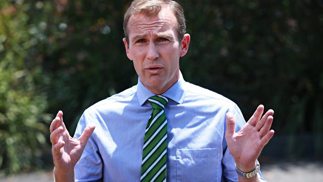 Rob Stokes launching a new suburb at Ingleside. Adam Yip/ The Manly Daily