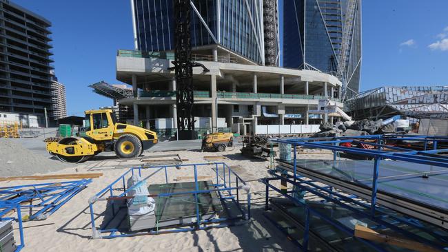 A source close to the Jewel development in Surfers Paradise says they are staggered by the scale of modifications the new owners are making: “You often get certain variations and changes here and there on a project but nothing like this.” Picture: Mike Batterham