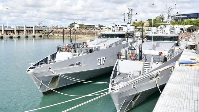 Two of the four new patrol boats. Picture: Darcy Fitzgerald