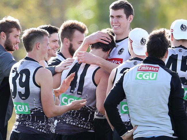 Brody Mihocek is told he will debut. Picture: Michael Klein