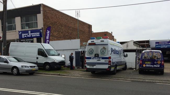 Police at the scene. Picture: John Morcome