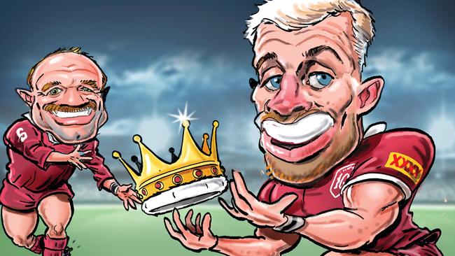 Cameron Munster put on a show show worthy of the ‘King’ Wally Lewis in Origin I. Digital art: Boo Bailey