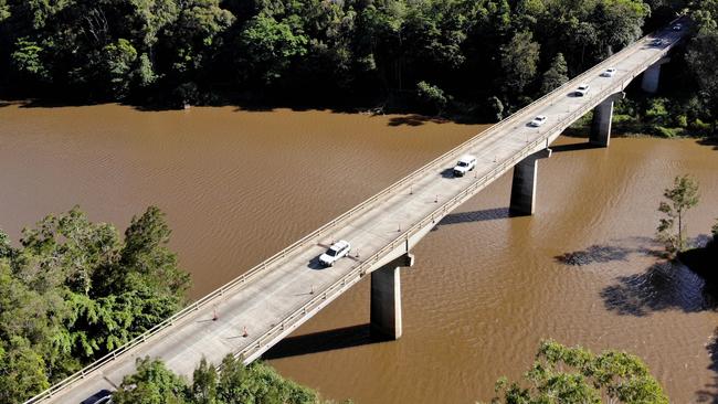 Barron River Bridge on the Kennedy Hwy near Kuranda was built with spans about three times longer than the average length of that era. Picture: Stewart McLean