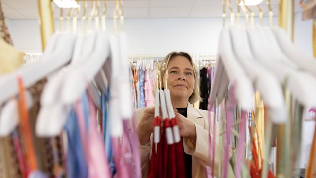 QWEEKEND. BCM. BEGINNING BOUTIQUE.Founder of online fashion retailer Beginning Boutique Sarah Timmerman.Sarah at her office and warehouse space at Lytton.Photographer David Kelly.