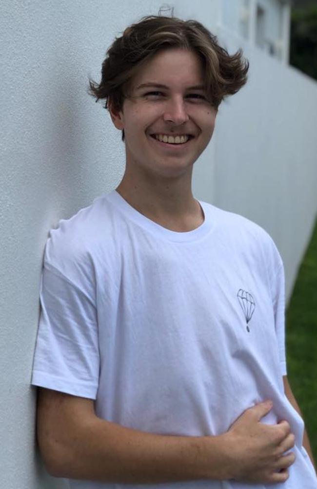 Gold Coast teenager Thomas Glendenning thought he was cancer free after having three ribs and part of his lung removed, but now the incurable bone cancer has returned with vengeance. Photo: Contributed.