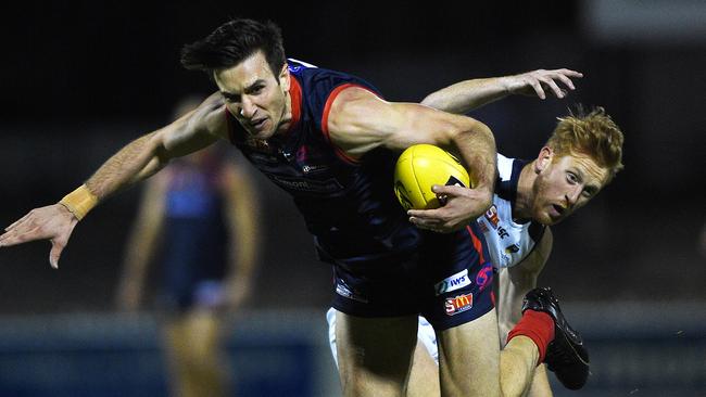 Norwood’s Matthew Panos is one of the favourites for the 2018 Magarey Medal. Picture Roger Wyman