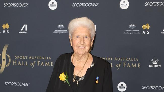 Dawn Fraser attend the Sport Australia Hall of Fame night at Crown Palladium. Picture: Brendan Beckett