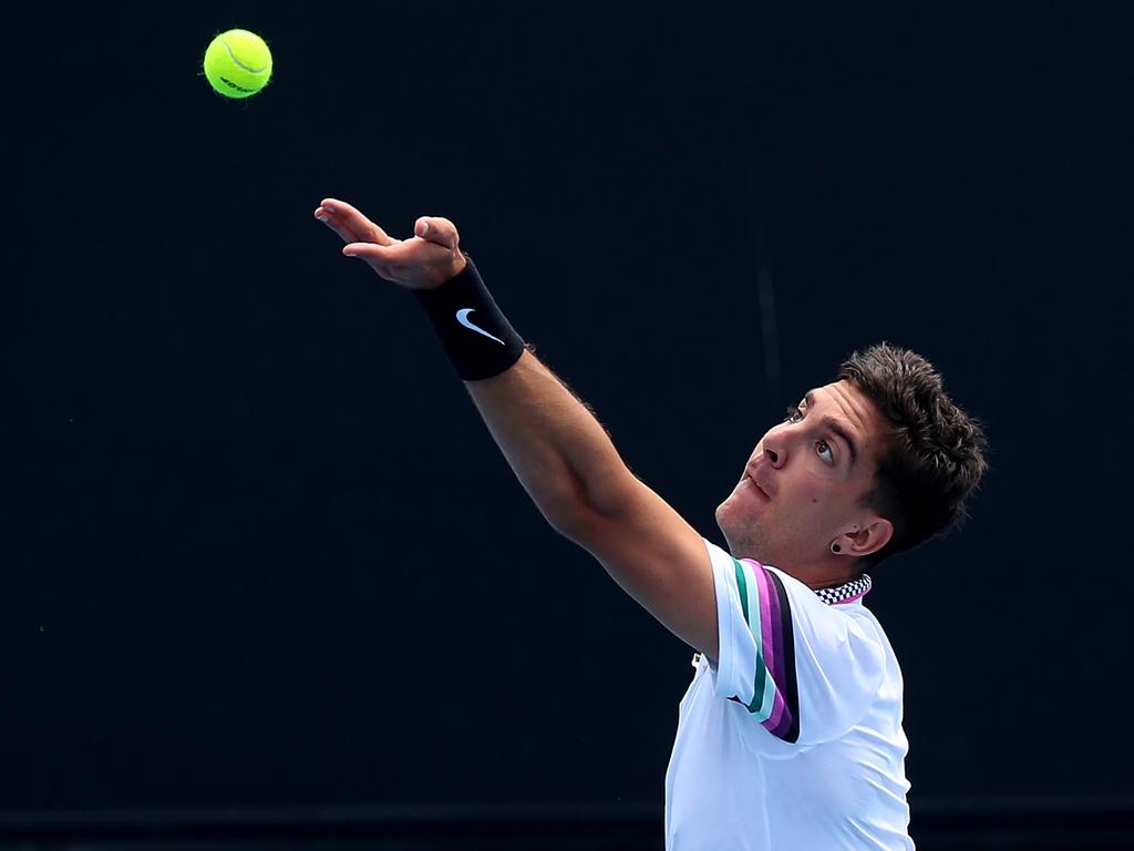 Thanasi Kokkinakis has endured a tough run with injury and illness the past five years. Picture: Graham Denholm/Getty Images