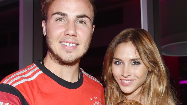 German footy WAGs Ann Kathrin Brommel and Montana York race in for