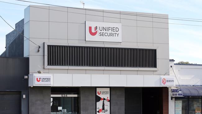 Unified Security Group‘s office in Sydney. Picture: Richard Dobson