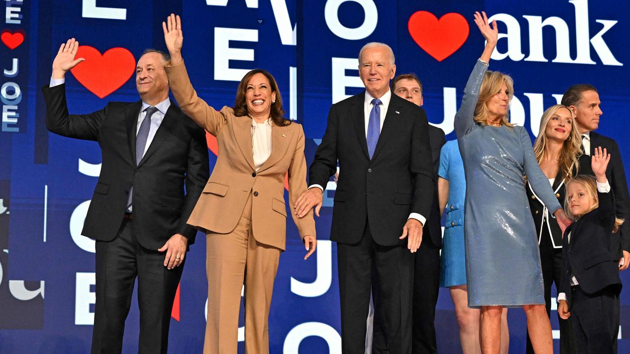 The first day of the DNC ended with an rousing speech from the US President. Picture: Robyn Beck / AFP